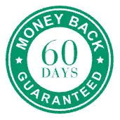 Memopryl 60 day money back guarantee badge